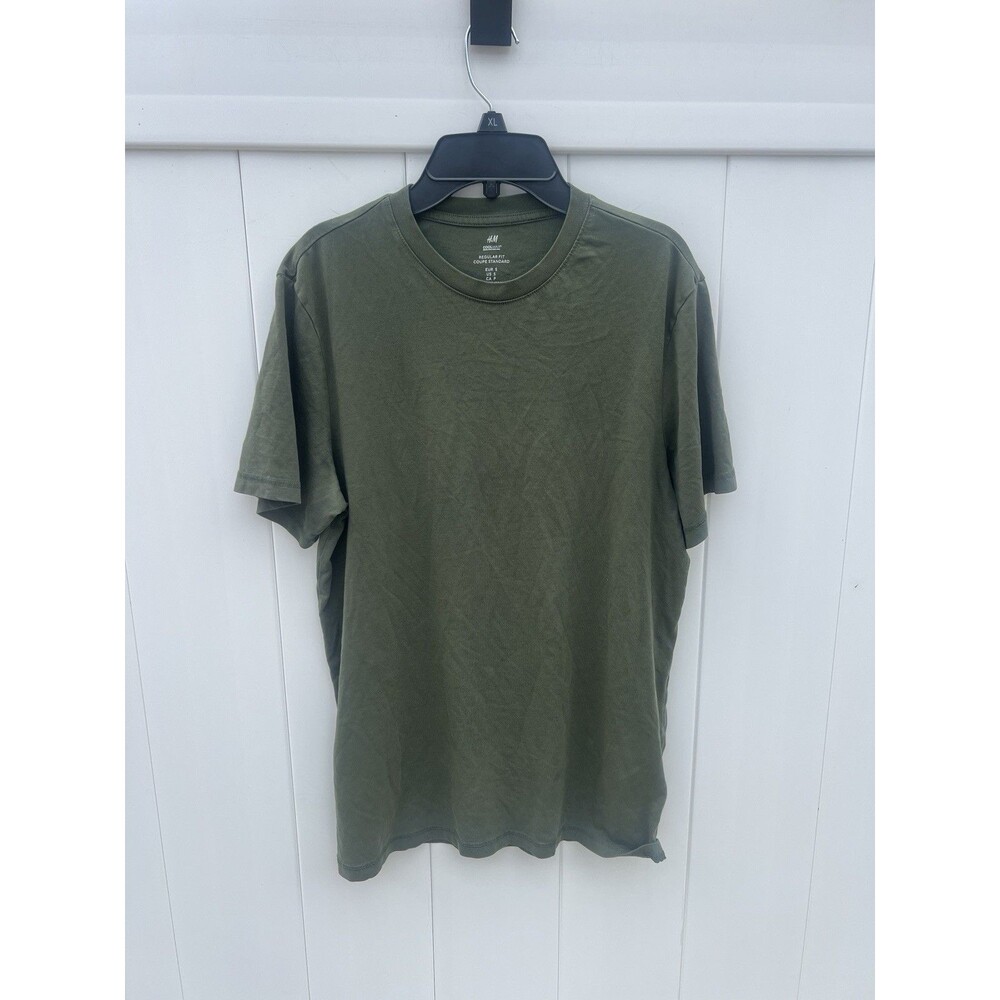 H&M HM cool max standard fit crew neck tee t shirt men’s small green